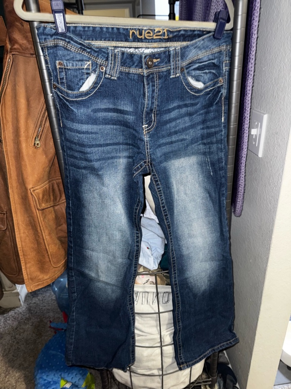 rue21 Dark Blue Boot Cut Jeans